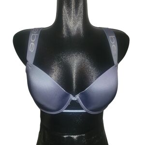 Bebe Bluish Grey Padded Underwire Bra Sz.38D